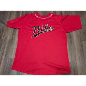 VINTAGE Rare‎ NIKE Stitched Letters Baseball Jersey Men Size XXL